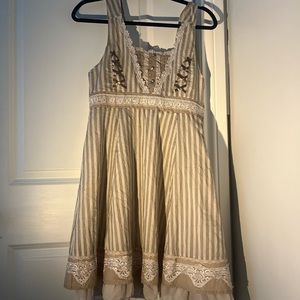 Axes Femme beige Lolita Mori girl style dress